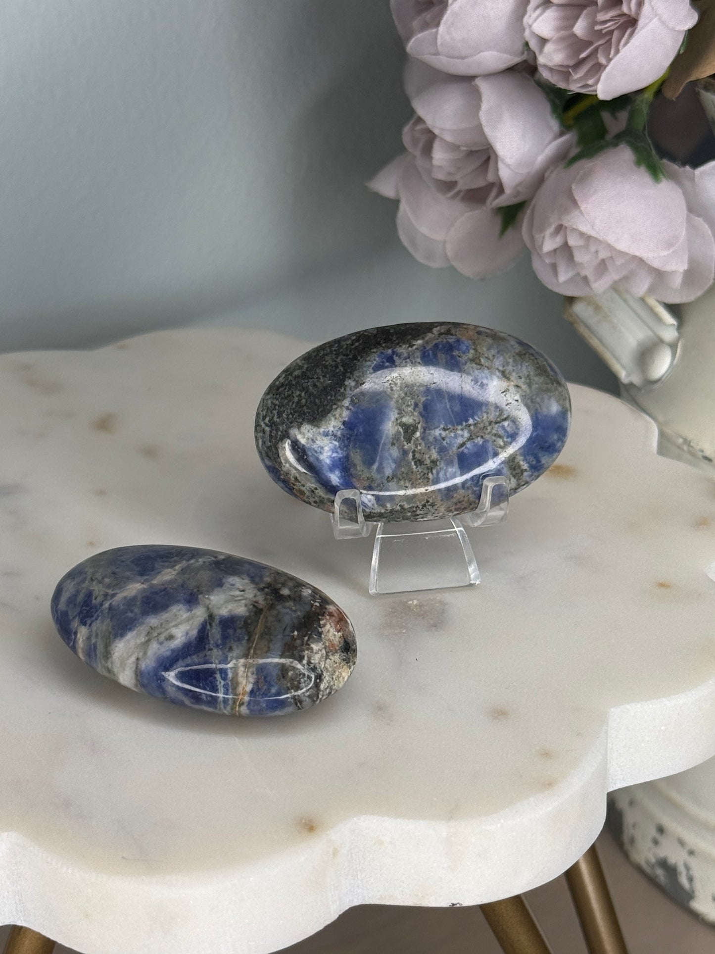 Sodalite Palm Stone