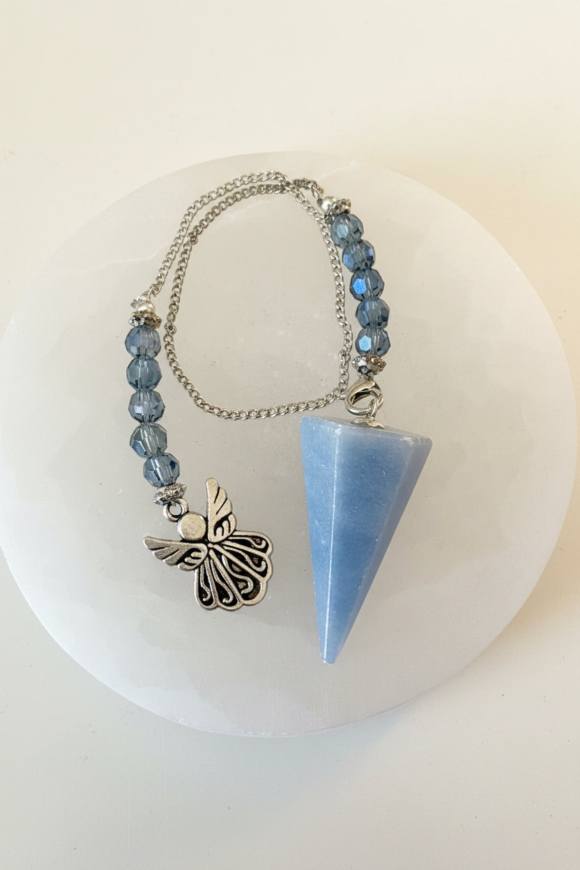 Angelite Angel Pendulum