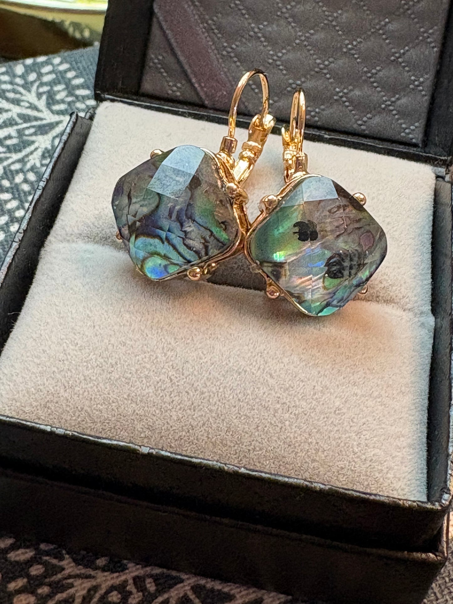 Natural Abalone Shell Earrings