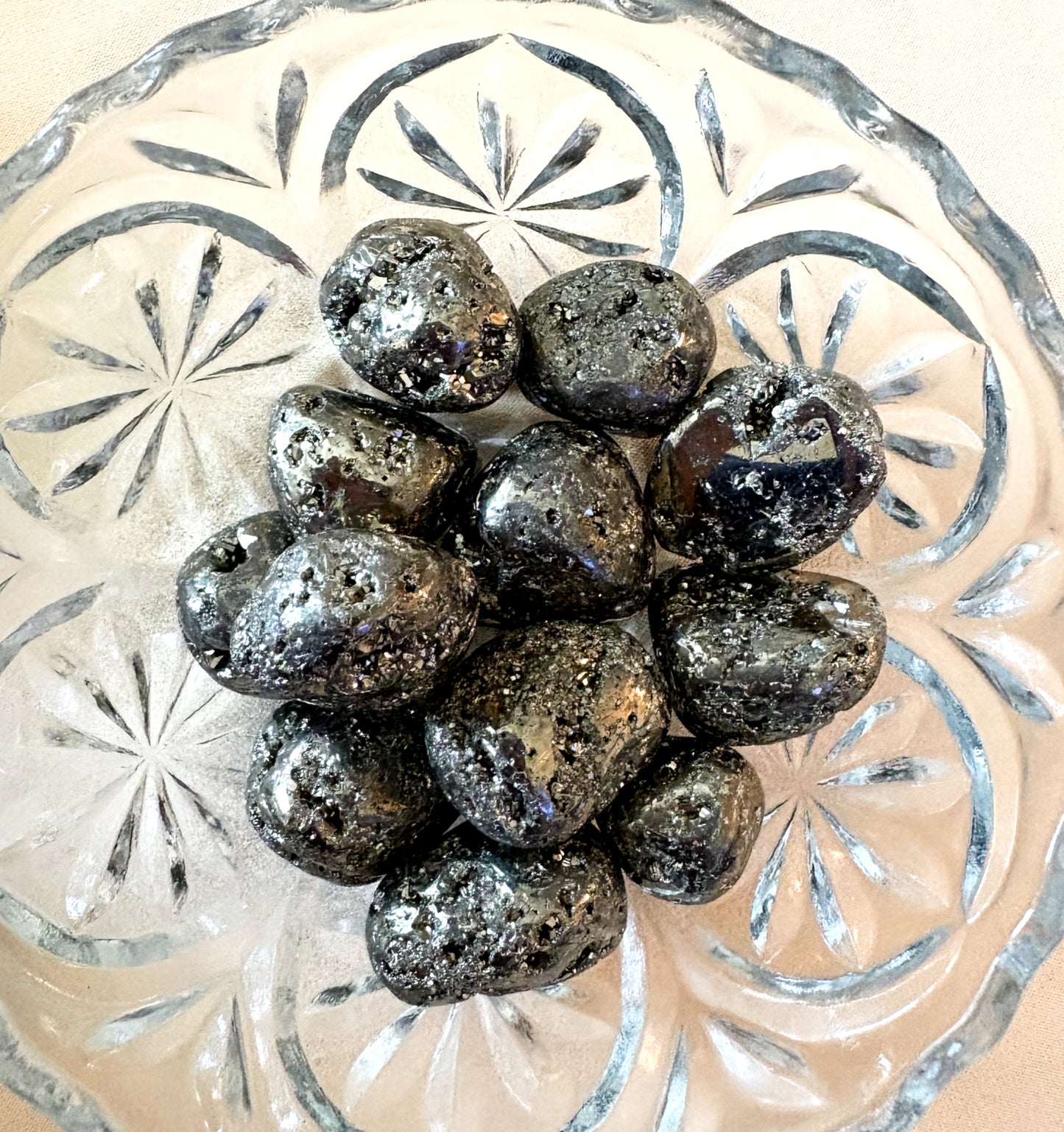 Pyrite Tumbled Stone