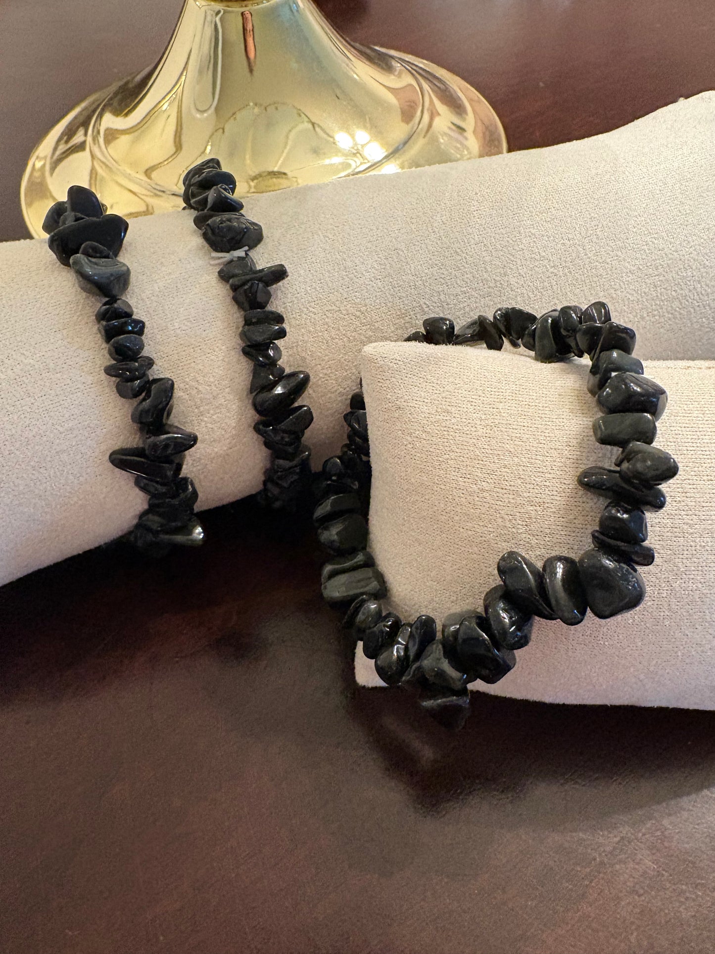 Black Obsidian Bracelet - Chip