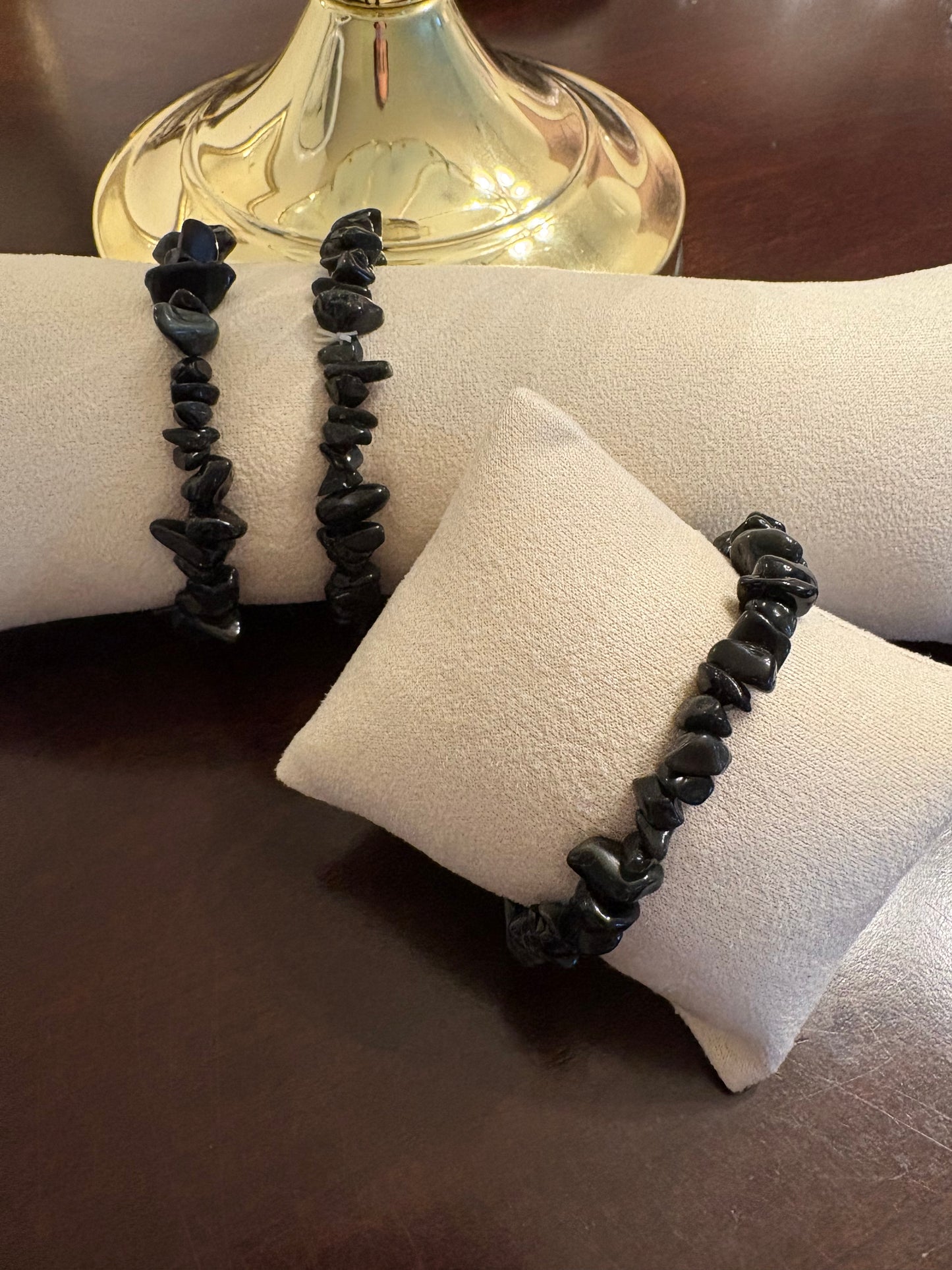 Black Obsidian Bracelet - Chip