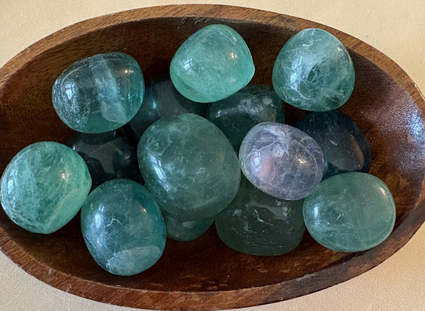 Green Flourite Tumbled Stone
