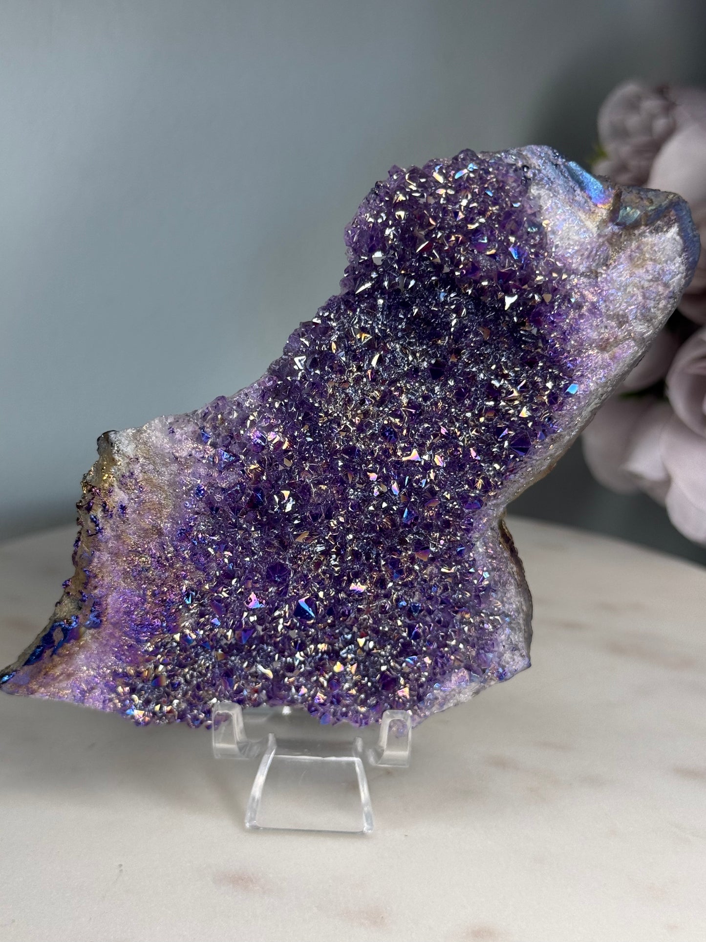 Aura Amethyst Cluster