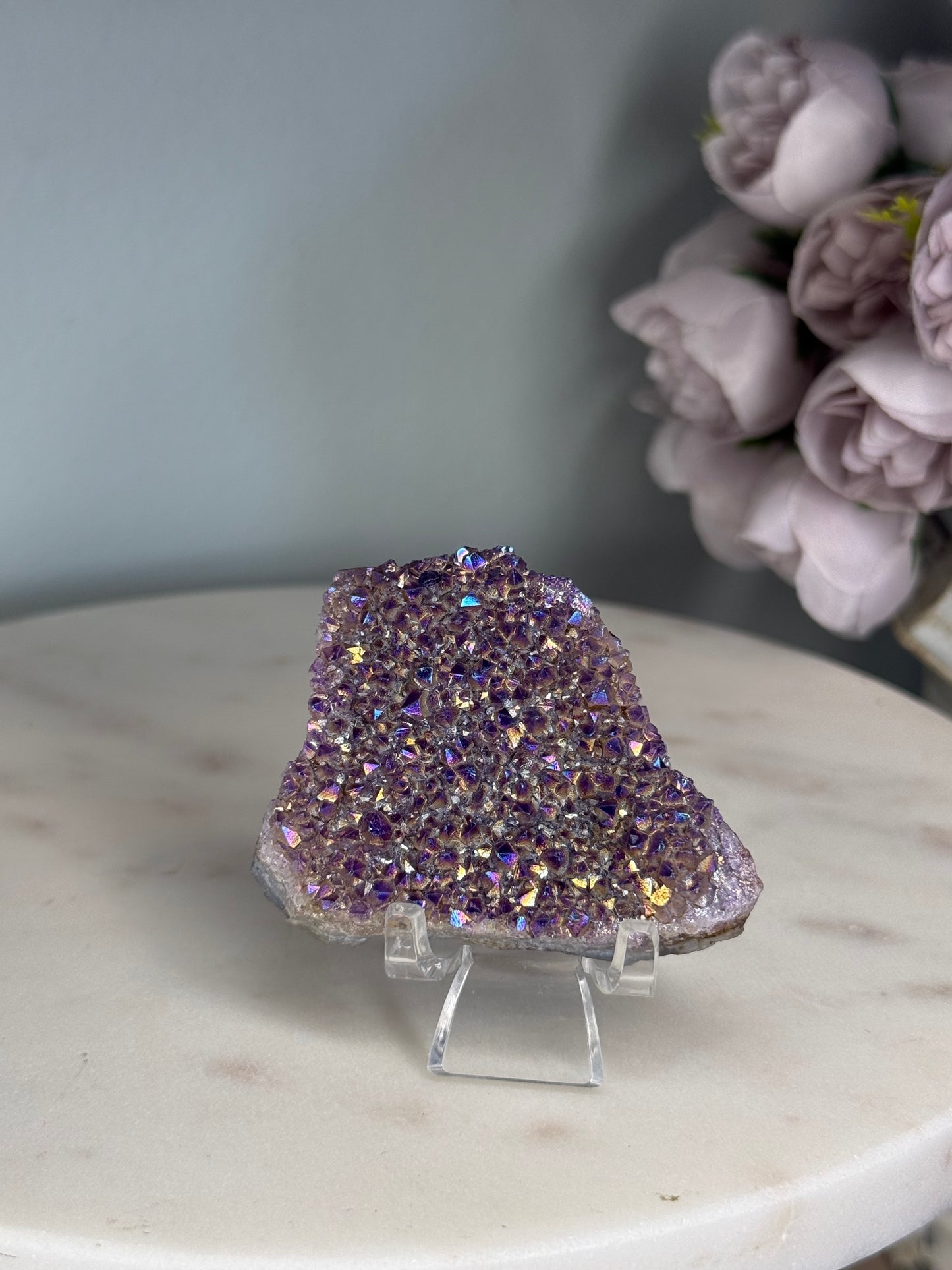 Aura Amethyst Cluster