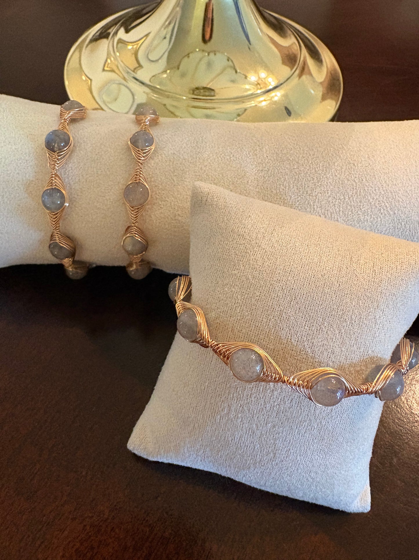 Handmade Wound Labradorite Bracelet