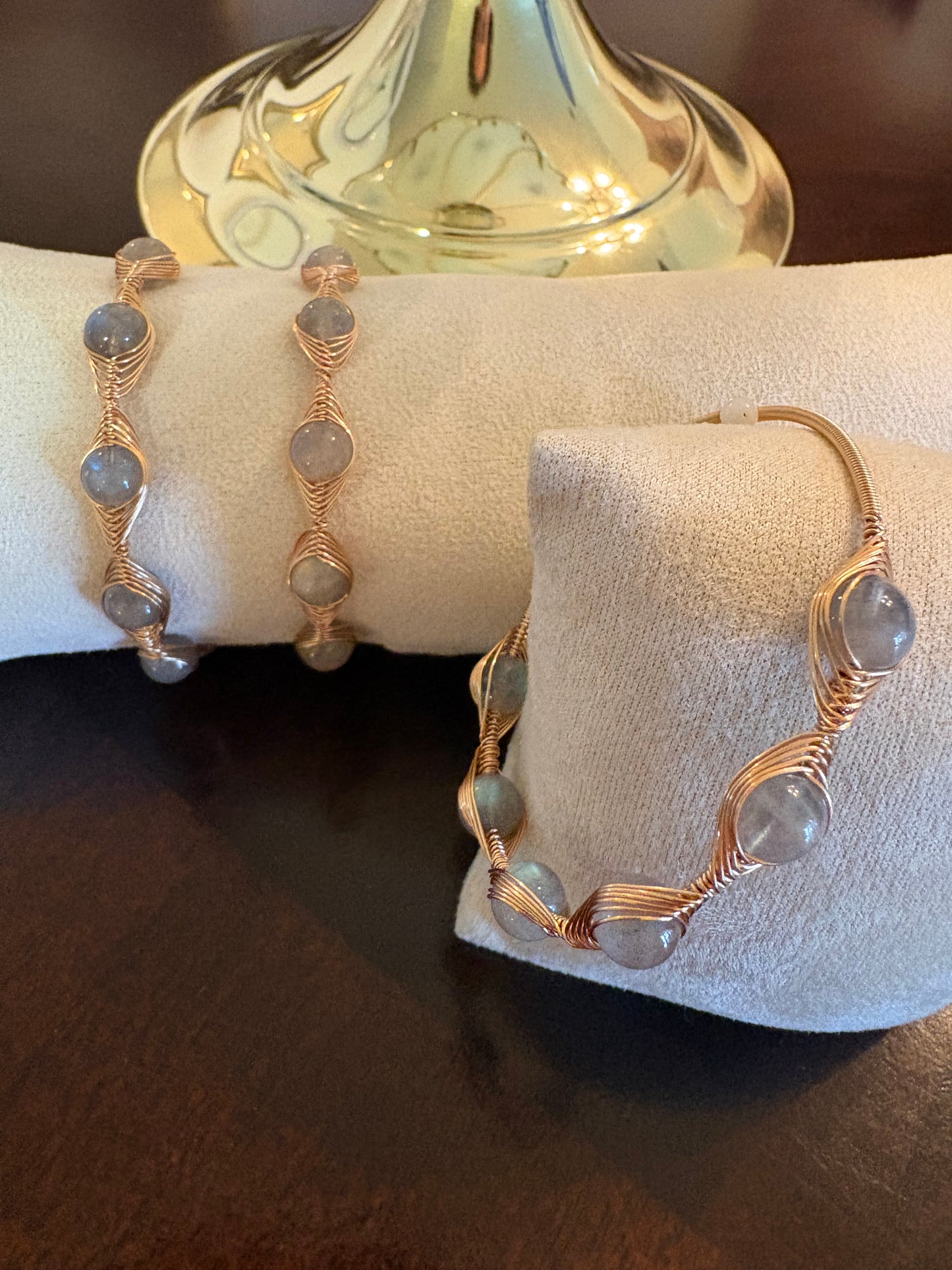 Handmade Wound Labradorite Bracelet