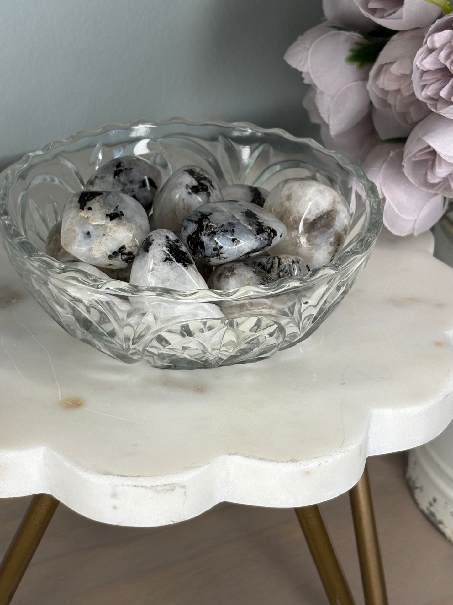 Rainbow Moonstone Tumbled Stone