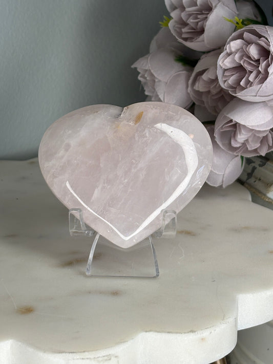 Rose Quartz Heart