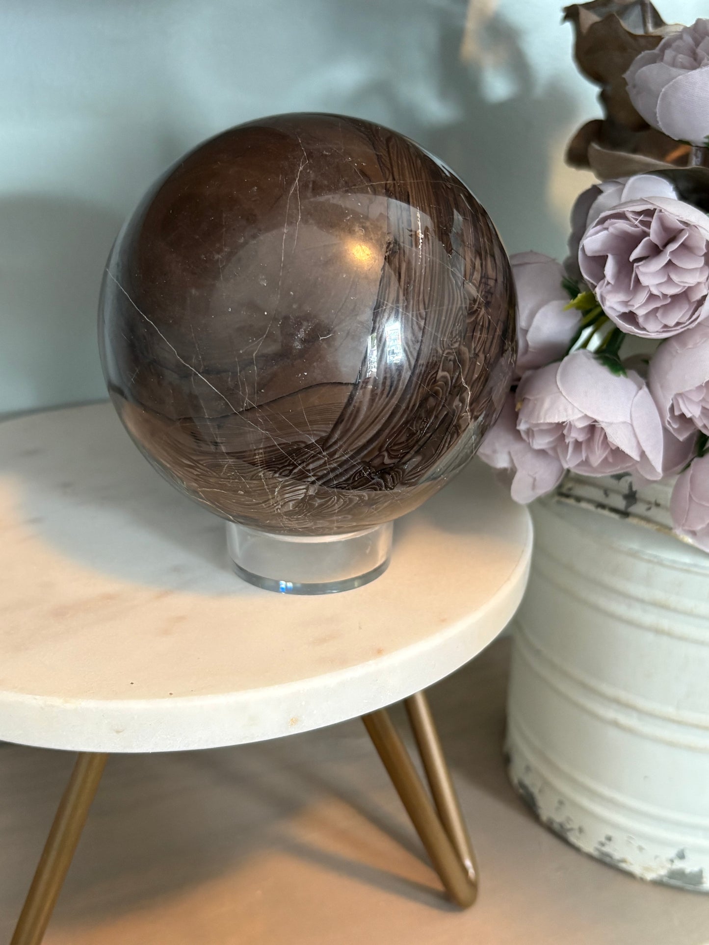 Black Moonstone Sphere