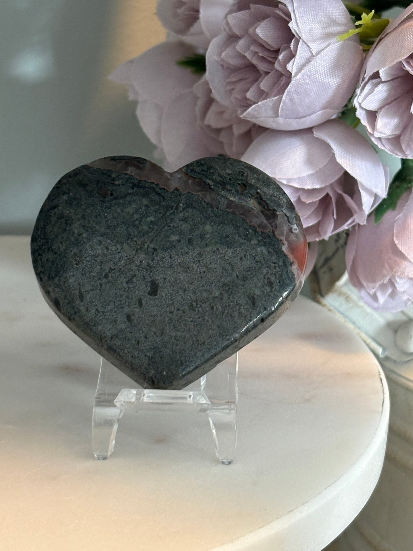 African Bloodstone Heart