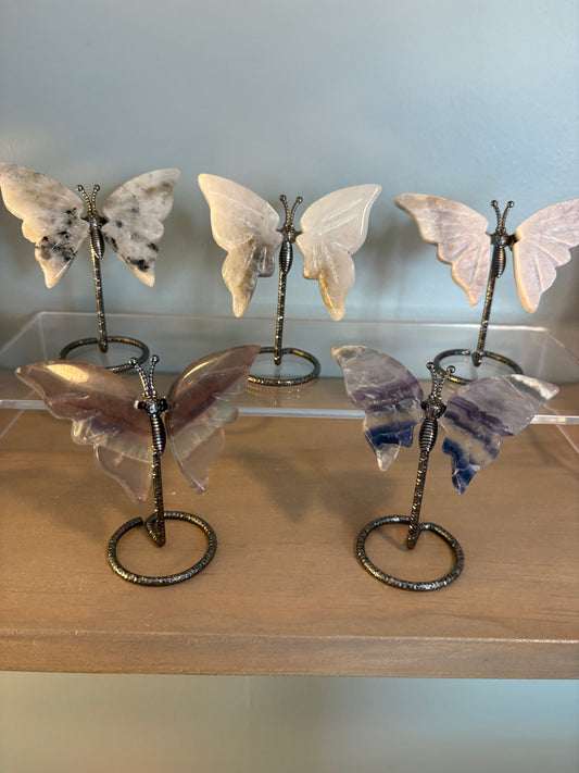 Crystal Butterfly on Stand