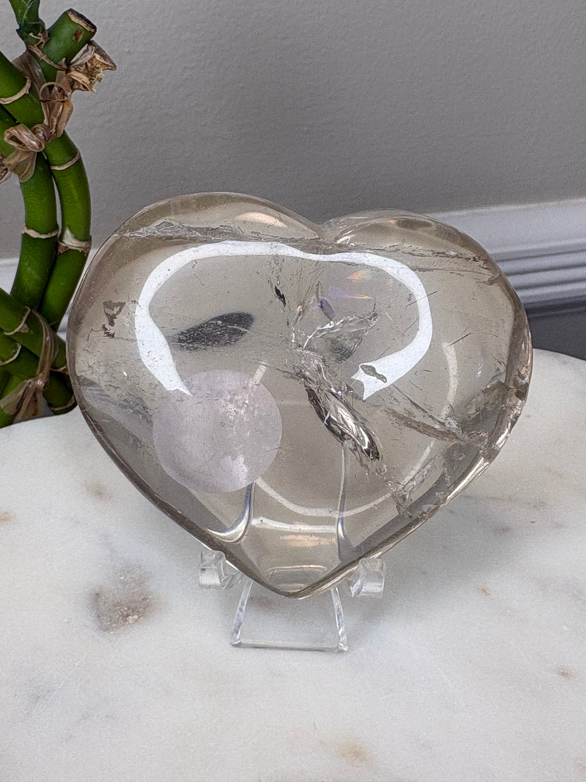 Smoky Quartz Heart