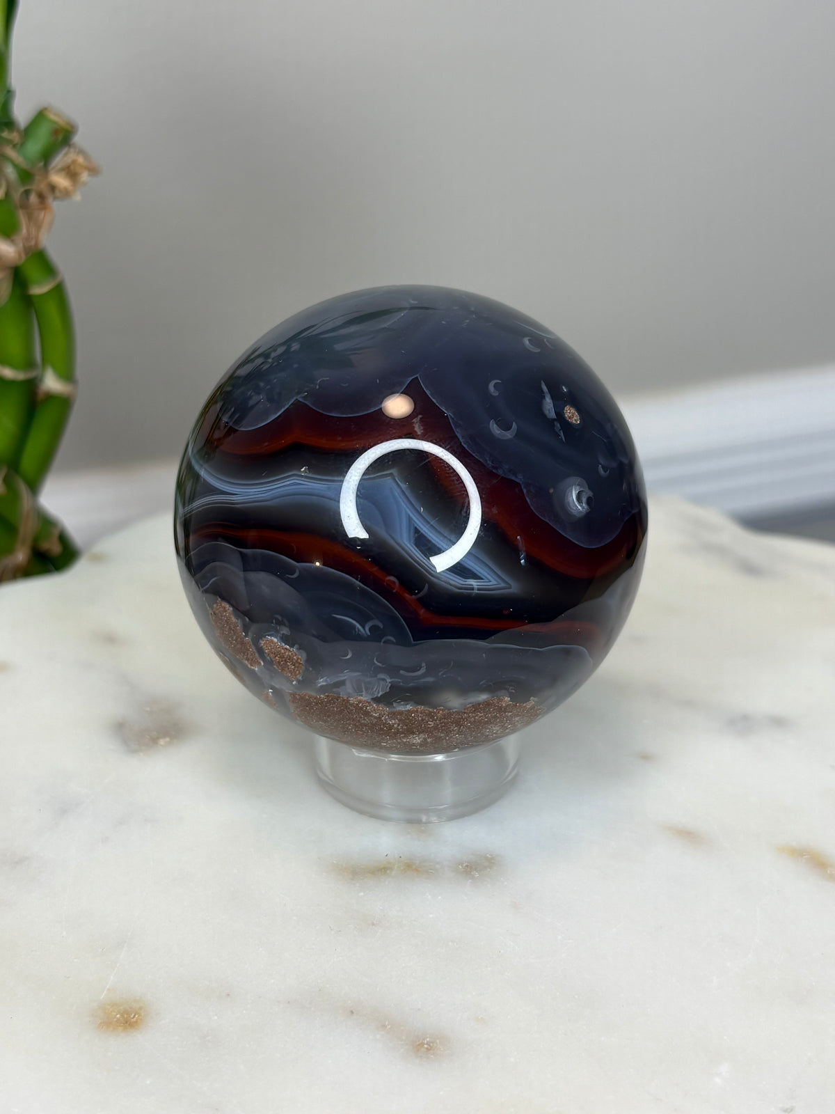 Volcano Agate Sphere