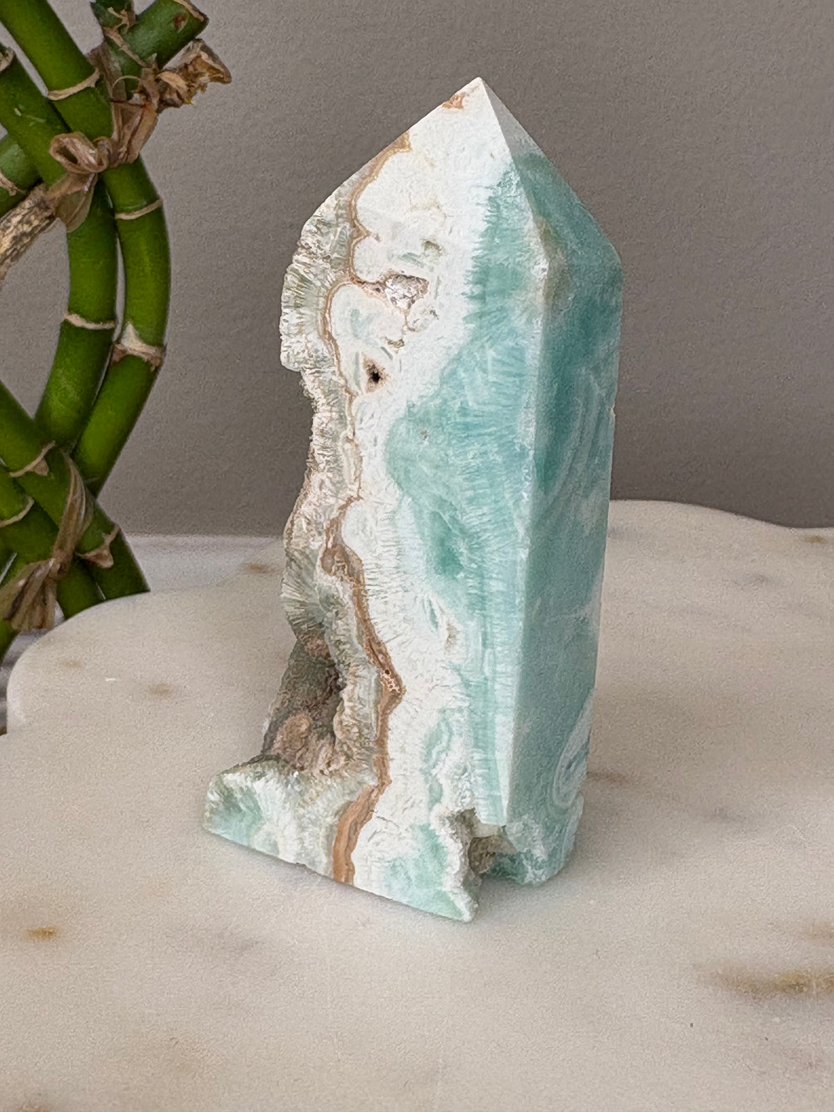 Caribbean Blue Calcite Tower