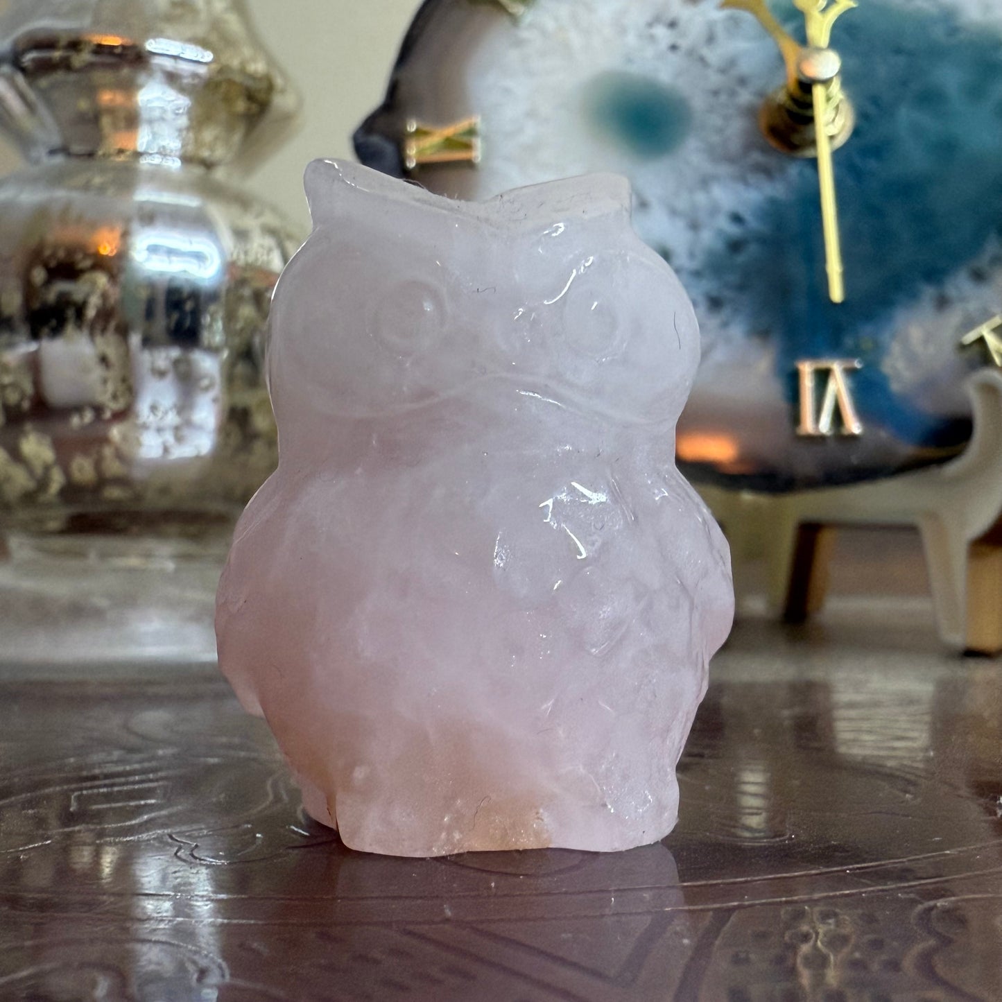Rose Quartz Owl