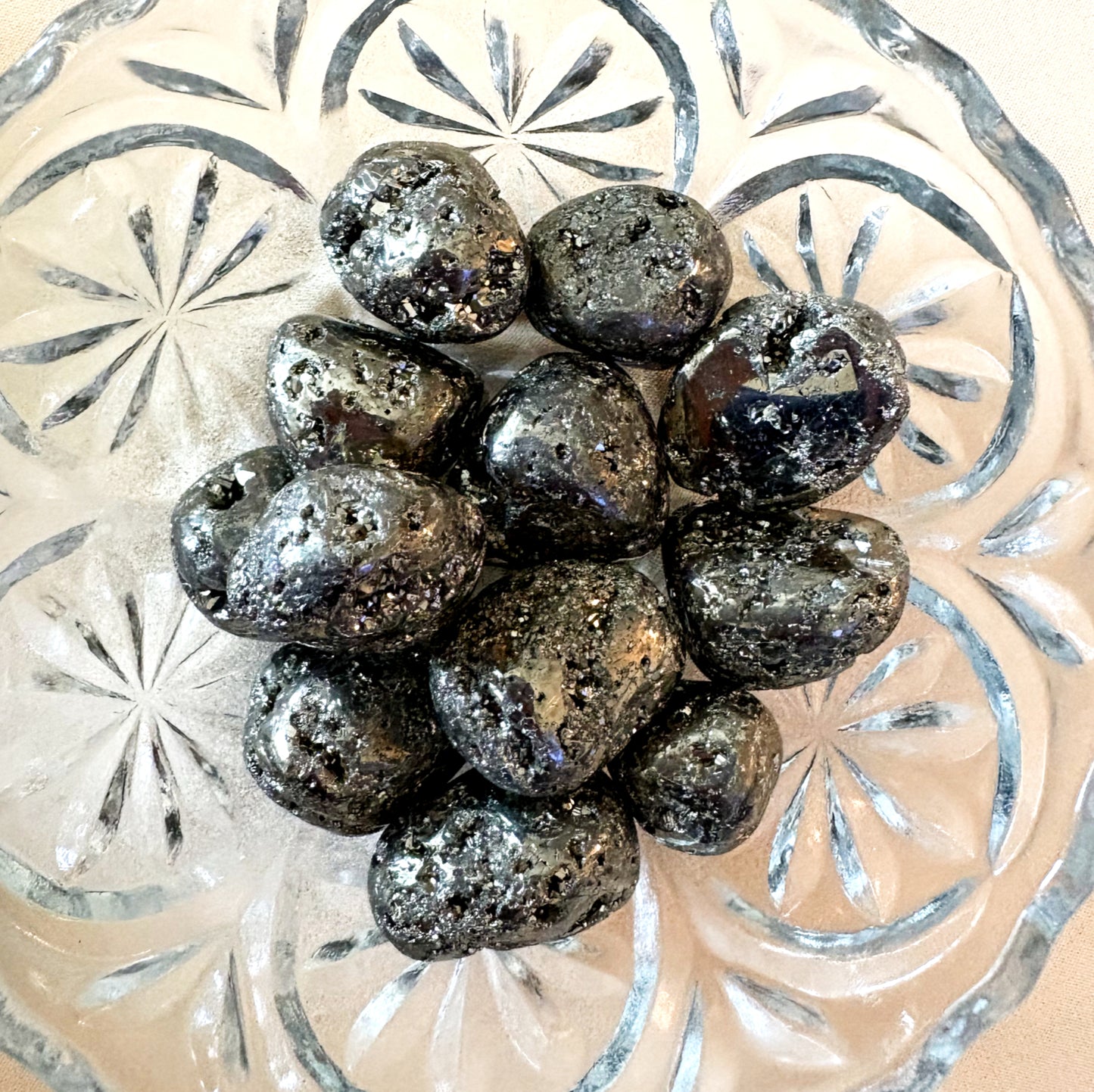 Pyrite Tumbled Stone