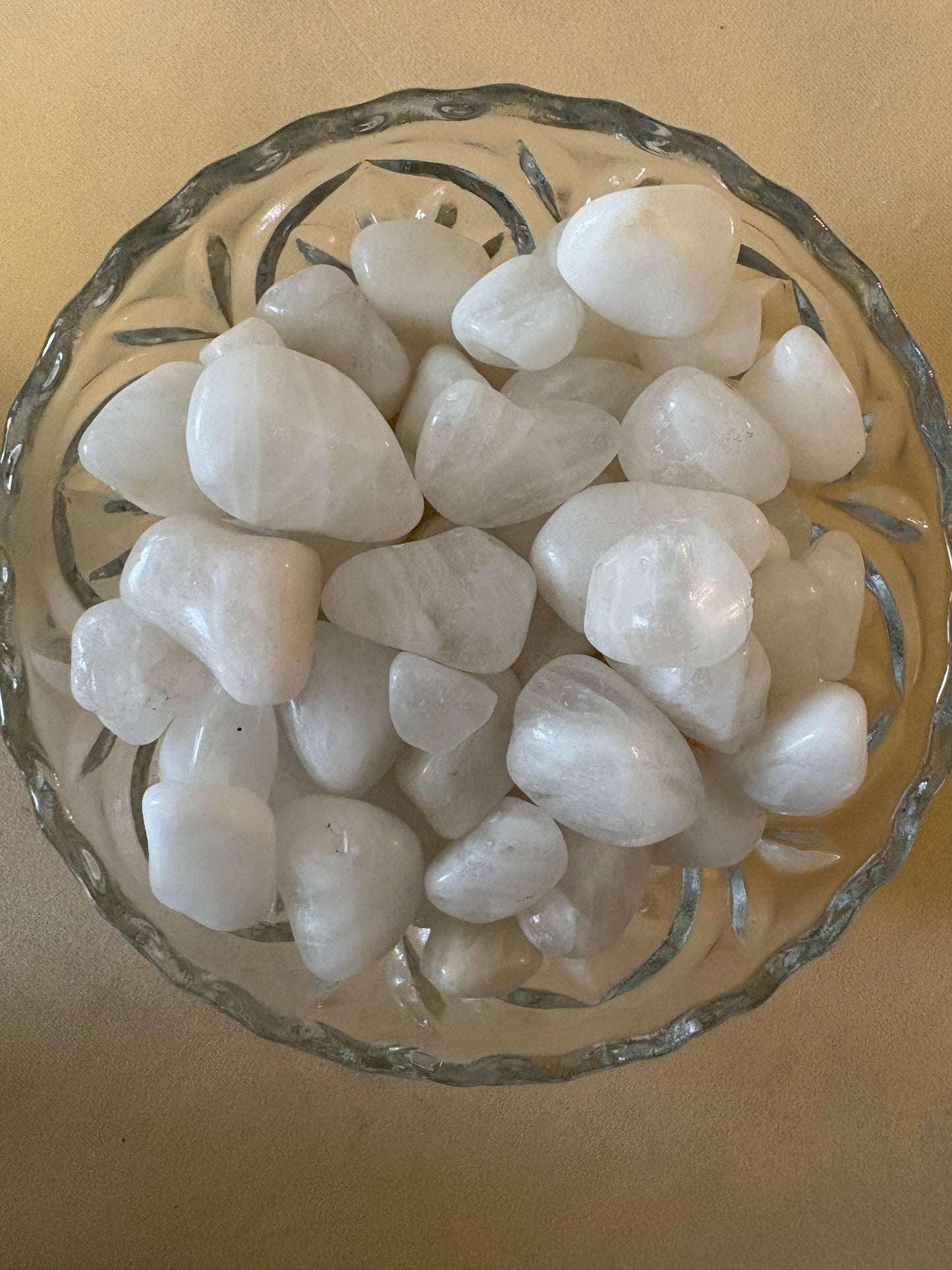 White Quartz Tumbled Stone