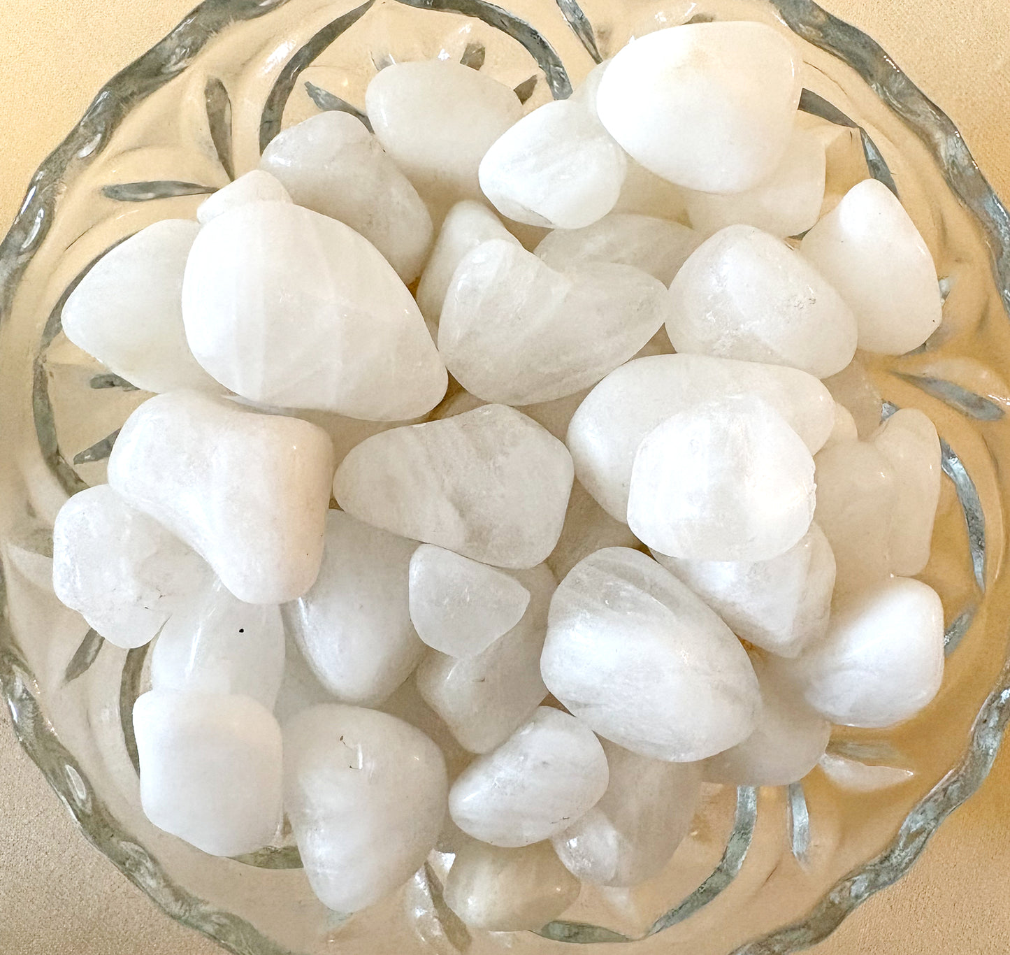 White Quartz Tumbled Stone