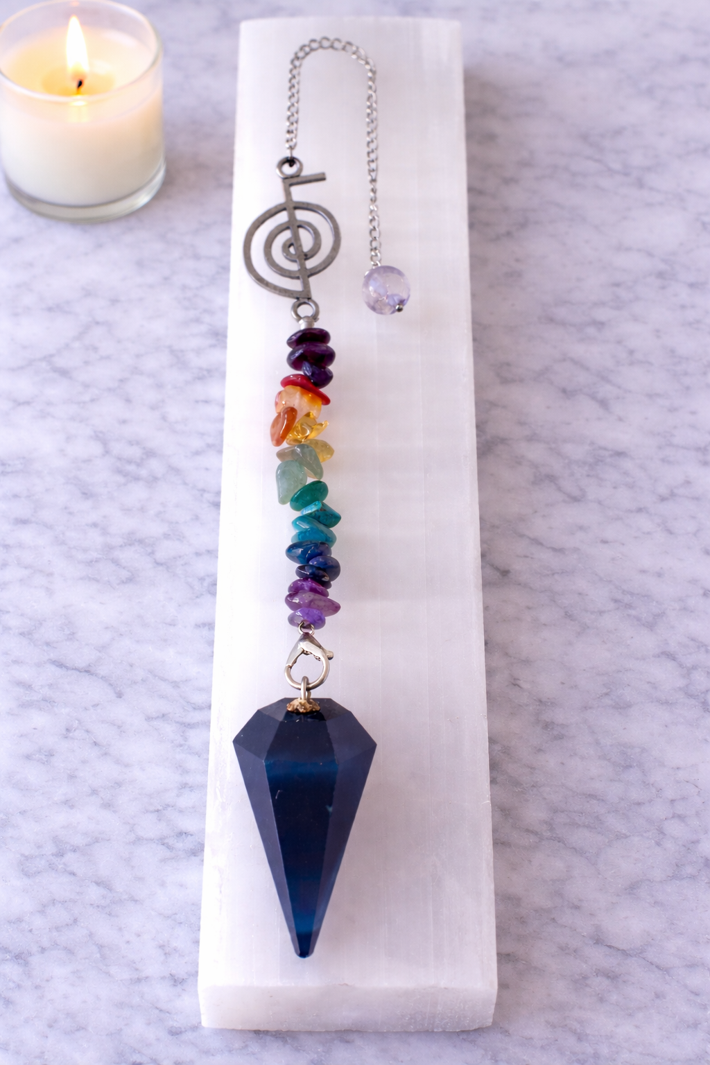 Blue Onyx Chakra Reiki Pendulum