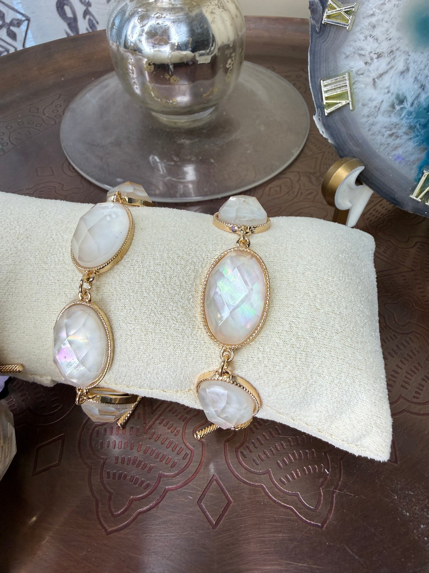 White Abalone Shell Bracelet
