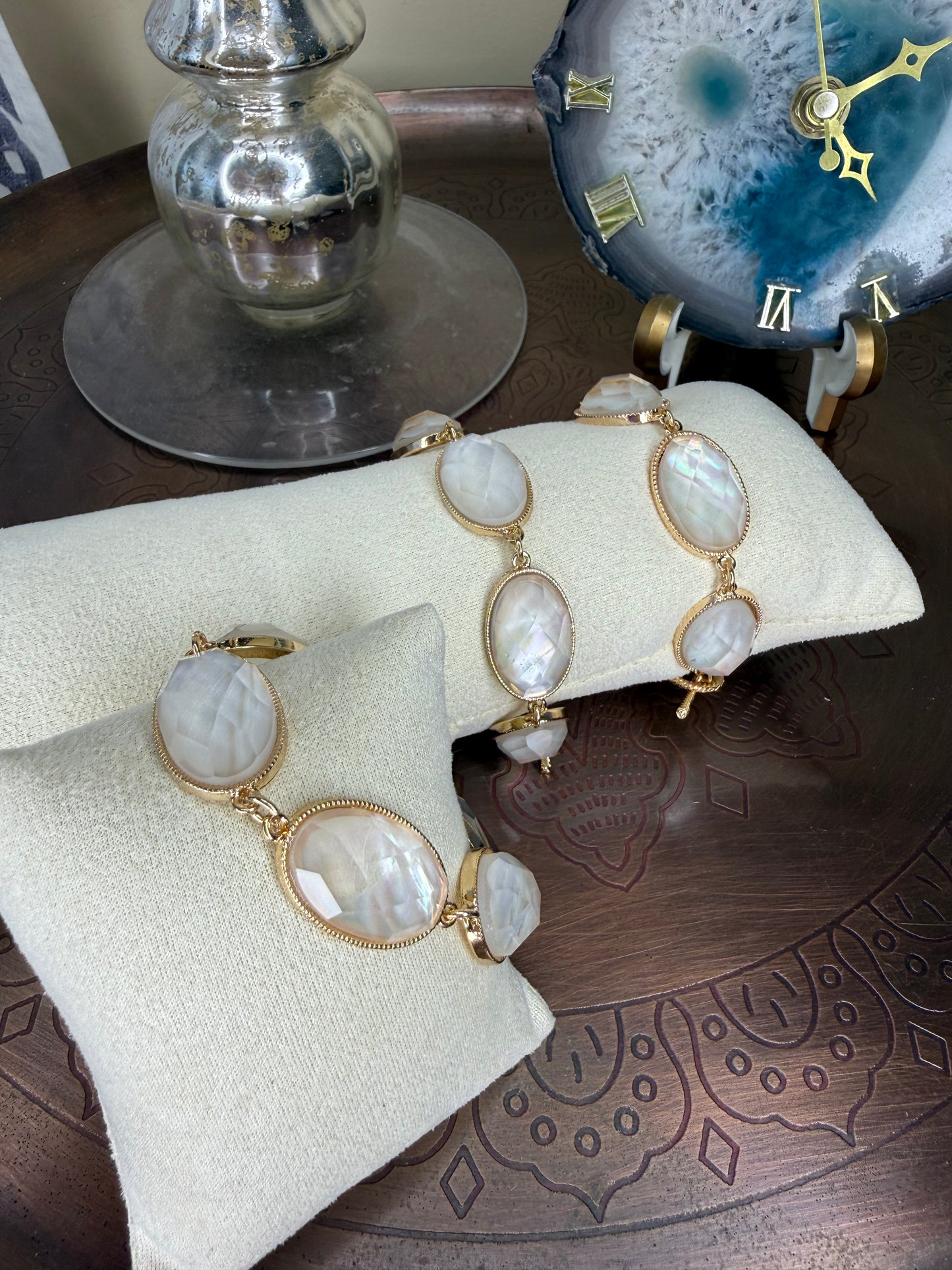 White Abalone Shell Bracelet